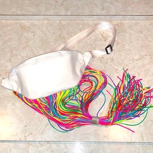 Rainbow White Fanny Pack